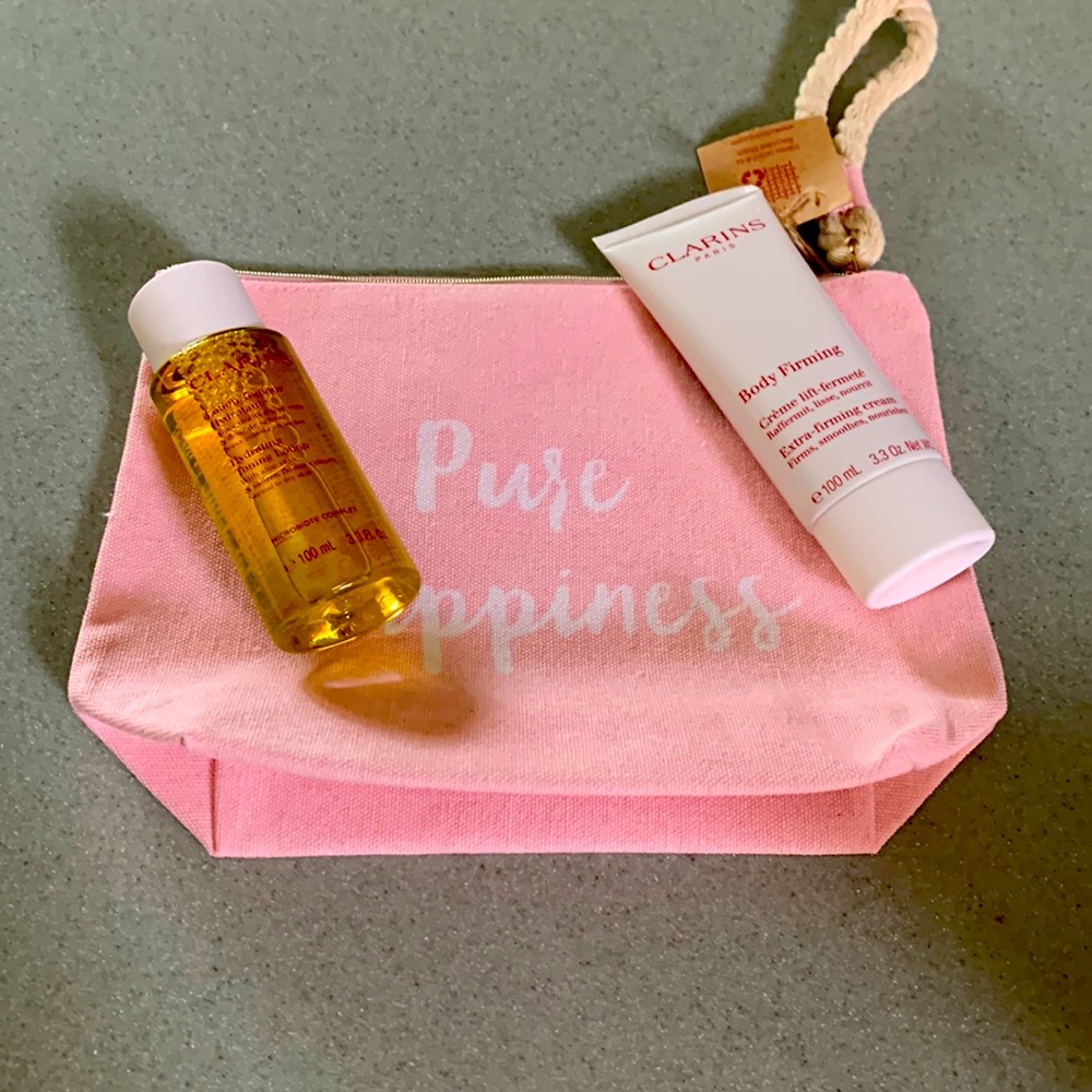 Clarins Skin Care and Makeup Bag